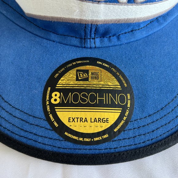 AW20 MOSCHINO Couture Jeremy Scott OVERSIZEDGIGANTIC MACRO SNAPBACK LOGO HAT NYC main image 9